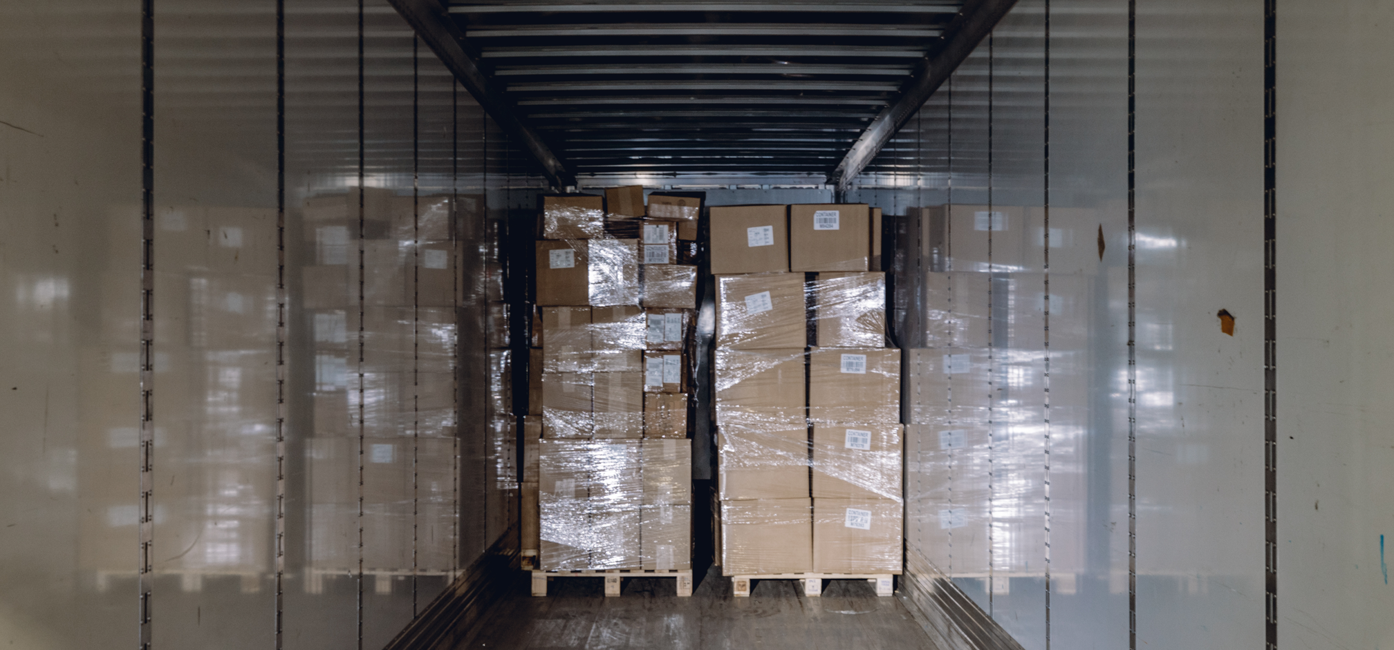 Boxes in truckload